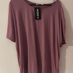 Doublju Pink Relaxed Oversized Short Sleeve Tee Size undefined Photo 0