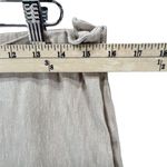 J Jill Linen Stretch Pants Women M Beige Crop Button Hem Coastal Resort Breezy Size M Photo 6