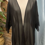 Hot Topic  Sheer Black Lace Kimono Photo 0