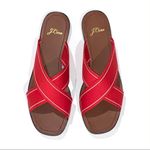J.Crew NEW Skinny Stripe Webbing Flat Sandals Photo 1