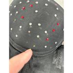 Rampage Black Sheer Babydoll Lingerie Rhinestone Ruffle Hem Photo 8