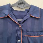 Free People Intimately Blue Satin Cropped Pajama Top Photo 1