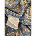 Xirena Gabrielle Cutout short sleeve v neck Maxi Midi blue floral cotton Dress L Size L Photo 4