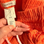 Joie  100% linen matching set Joplin Puff Sleeve coral Peasant square off shoulder Photo 3