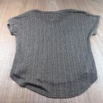 Blu Pepper Ribbed V Neck Short Sleeve High Low Hem Top Brown Tan Fall Layer S Photo 1