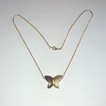 Artistry Brand Gold Tone Chunky Butterfly Pendant Boho Necklace Photo 2