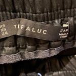 ZARA  lace up faux leather mini skirt Photo 3