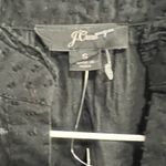 J.Crew New with Tags  Ruffle-trim V-neck popover in clip dot in Black Photo 5