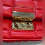 Michael Kors  Red Quilted Crossbody Bag Photo 5