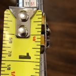 Artisan Sterling Silver Striped Bezel Set Maple & Honey Colored Amber Ring Sz 7 Photo 8