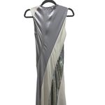 Diane Von Furstenberg  Sleeveless Silk Floor Length Gown w/ Sequins Appliqué Sz 2 Photo 7