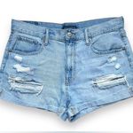 Aeropostale  Distressed Mom Denim Shorts Photo 0