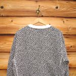 Current/Elliott Current Elliot Leopard Fleece Sweatshirt Top Photo 5