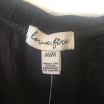Love, Fire Off Shoulder Black Embroidered Romper M NWT Photo 10
