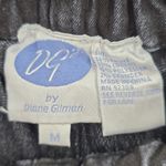 Diane Gilman 004.  Black Pullon Elastic Waist Denim Pants Jean Medium Photo 6