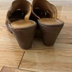 Born Pollina Platform Mules Clogs Brown Woven Leather Size 10 Photo 5