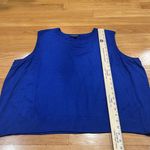 Cable & Gauge  plus size women’s royal blue sleeveless sweater size 3X. Photo 4