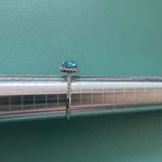 Fragrant Jewels  Blue and Silver ring. NWOT. Size 9.25 Photo 1