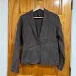 Eileen Fisher Womens Lagenlook Quiet Luxury Irish Linen Blazer in Rye Size Small Photo 0