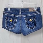 Ymi  Women’s Embroidered Low Rise Denim Shorts Photo 0