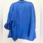 Ralph Lauren Lauren  3X button up blouse collared silk business office modest Photo 3