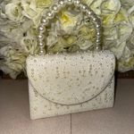 Pearl Bridal Bag House of Harlow 1960 White Photo 2