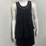 Elevenses ANTHROPOLOGIE  Black Santa Ana Romper Size Medium Photo 5