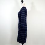 Banana Republic Navy Gray Striped Sweater Dress Photo 3