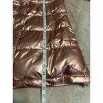 Grace Karin  Hooded Pink Metallic Puffer Coat Size Medium NWT Removeable Hood Photo 3