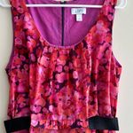 Loft Ann Taylor  Sheath Dress with Black Stretch Band Belt, Size 12 Photo 0