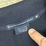 Ralph Lauren Sport Polo Shirt Womens Medium Navy Blue Tie Dye Pink Big Pony Logo Photo 2