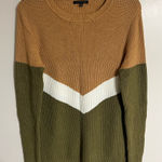 Staccato Women’s  Shirt Multicolor Thick Chevron Stripes‎ Long Sleeve Size Small Photo 0