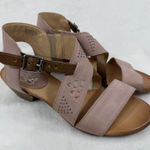 Miz Mooz New York City Cienna Women's Leather Heeled Sandals - Size 10 - Mauve Photo 0