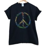 Gildan University of Wisconsin Social Work 2015 peace sign tee size medium Photo 0