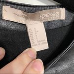 H&M Black Faux Leather Short Sleeve Dress Photo 6