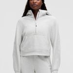 Lululemon Gray Scuba Hoodie Quarter Zip-Up Photo 0