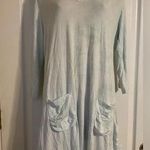 Beach Break Blue Tye Dye Swim Cover Up or Mini Dress Sz Small White Photo 0
