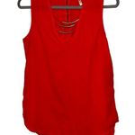 Red Dress Shirt Truth Women’s Size Small Gold Detailing Lightweight Zipper Back! Photo 0