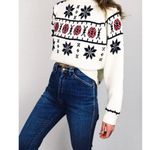 Vintage Fair Isle Crewneck Sweater | Size M White Size M Photo 4