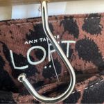 Ann Taylor  Loft Size 8P Modern Straight Animal Print Velvet Pants NWT Photo 5
