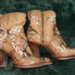 Cuadra Women’s Python Leather Ankle Boots Size 7 Photo 0