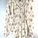 CHAPS  XXL Floral Long Sleeved Peasant Top Photo 0