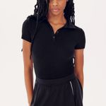$124 New Splits59 Talia Ribbed Polo Photo 0