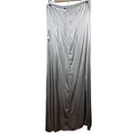 DISSH Mia Pewter Strapless Satin Dress NWT Sz. 10 Silver Photo 3