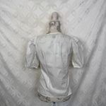 French Connection  Armina‎ Poplin Short Puff Sleeve Top Size XS NWT Photo 4