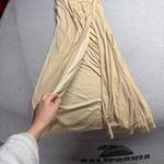 Azazie LEANDRA Champagne Mermaid V-Neck Pleated Mesh Dress Size 10 NWT Photo 7