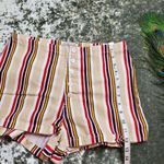 Urban Outfitters  Molly Striped Denim Button-Fly Short Photo 3