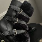 Report Women's North Fashion Boot Black Faux Fur Winter Booties Size 7.5 Photo 8