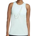 Nike NEW NWT SZ Small Dri-FIT Femme Training Tank dd2800 336 Swoosh Logo Foil Photo 2