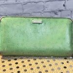 Kate Spade Kelly Green Ostrich Leather wallet Photo 0